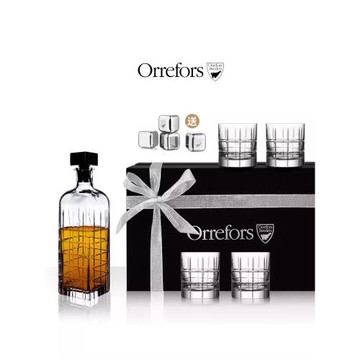 Orrefors 進口手工水晶杯玻璃酒杯家用 STREET威士忌杯子洋酒杯