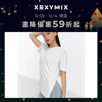XEXYMIX ice Feather 2.0不對稱開衩寬鬆 XFK1TS1003 共6色 長版 短袖上衣 TS1003