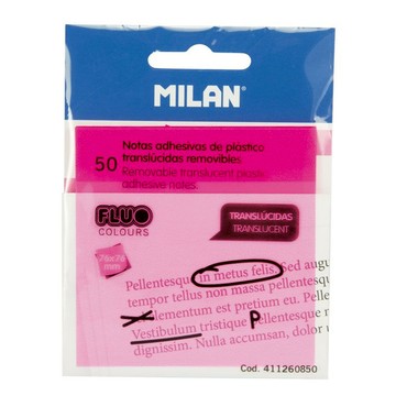 MILAN半透明便利貼76mm 50張