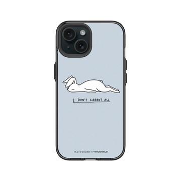 iPhone 15 Clear 酷墨灰 - ilovedoodle (Lim Heng Swee) - Rabbit Don't Care 兔子