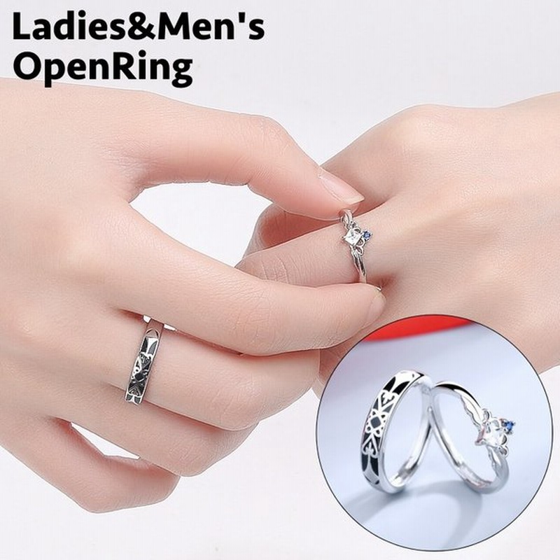 指輪 ペアリング オープンリング レディース メンズ リンクコーデ お揃い ハート ラインストーン シンプル おしゃれ 大人可愛い カップル 夫婦 恋 通販 Lineポイント最大0 5 Get Lineショッピング