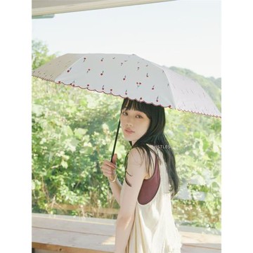 日本進口Wpc傘晴雨防曬遮陽三折超輕傘防紫外線2026年新款郁金香