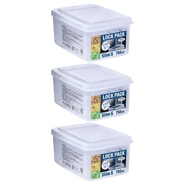 SANADA 收納保鮮盒3入組 d5711  3個容器 + 3個蓋子  1組