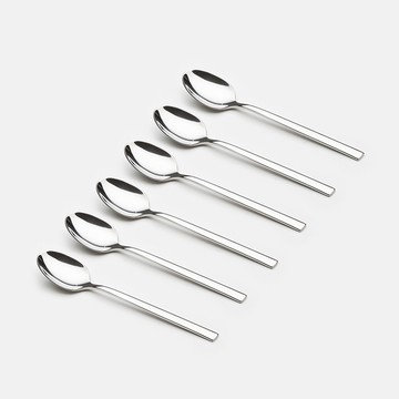 Eastmark Sophie 不鏽鋼茶匙 6件組  單品  6個  銀色