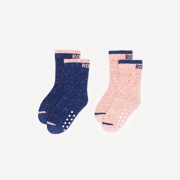 Roots 小童-TODDLER COOPER NEPS 襪子-二入組 (紅色)