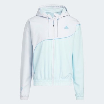 ADIDAS TRAE WINDBREAK男籃球休閒外套-藍白-HN4512