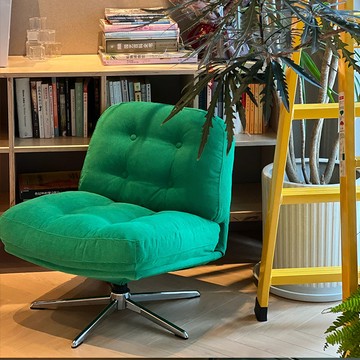 網紅沙發椅杜威林格休閒椅可旋轉客廳陽臺小戶型設計師中古單人椅