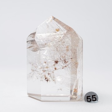 巴西 櫻花幽靈 髮晶 |巴西 櫻花幽靈 髮晶 原礦 空間風水 桌上型擺件 S24CE23-55