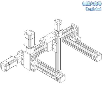 【長行程大負載】伺服電缸滑臺 直線模組 龍門架 工業滑臺 自動化設備 XYZ軸定位 高精度高剛性 數控機床專用