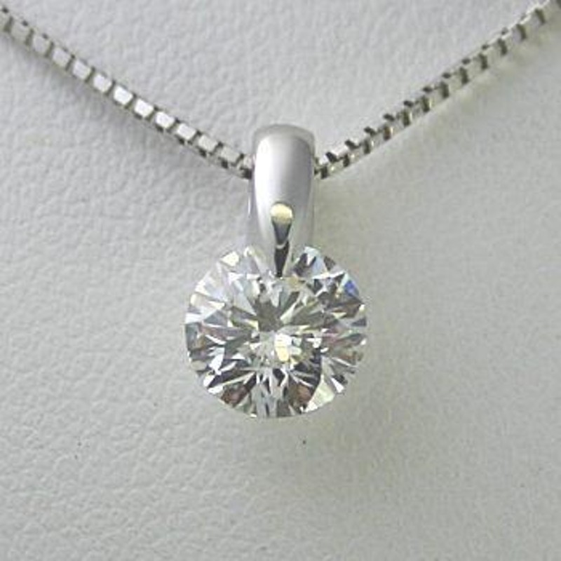 ダイヤモンド ネックレス プラチナ 一粒 4.0ct 鑑定書付 4.016ct J