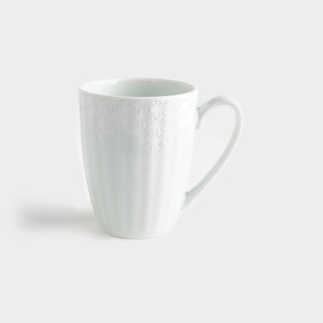 麻之葉馬克杯白