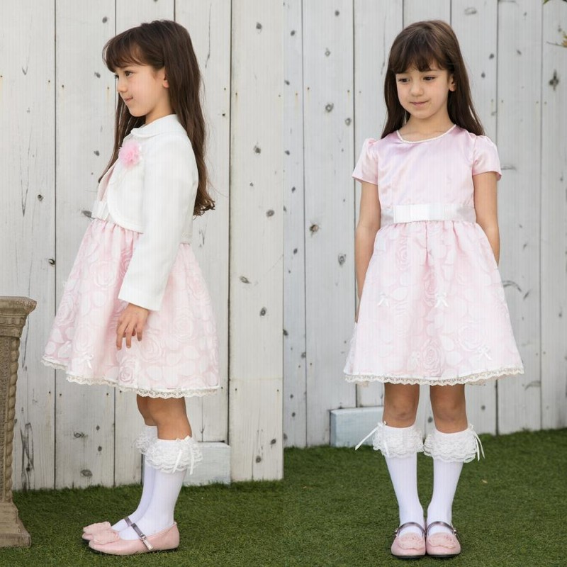 入学式 女の子 ワンピース 110 120 130 3点セット ボレロジャケット  