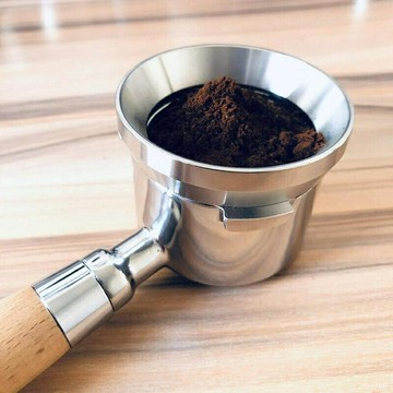 （咖啡用品與配件），爆款！  51/53/58接粉器咖啡防飛粉定量環304不鏽鋼意式磨豆機防飛粉通用