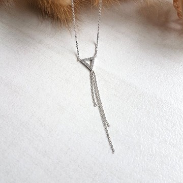 【週年慶- Goody Bag】福袋三件 DoriAN三角流蘇純銀項鍊手鍊戒指