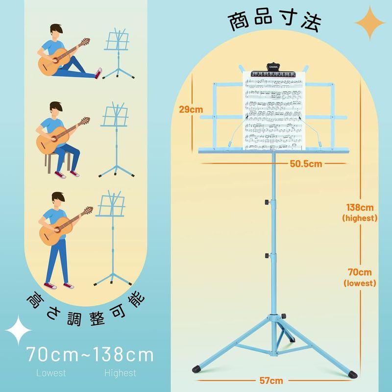 CAHAYA2022最新卓上版楽譜クリップ付き 譜面台 折りたたみ式 2つの功能 読書台 卓上 筆記台 楽譜たて 楽譜スタンド ブックスタン