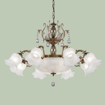 鋅合金+鐵藝電鍍吊燈 F85-09-K2121