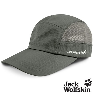 【Jack wolfskin 飛狼】石墨烯降溫 透氣抗菌棒球帽『深灰』