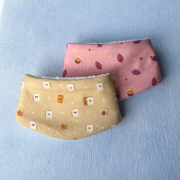 毛絨保暖寵物脖圍 寵物圍巾 領巾 項圈 -- 暖暖烤地瓜 酥酥烤土司