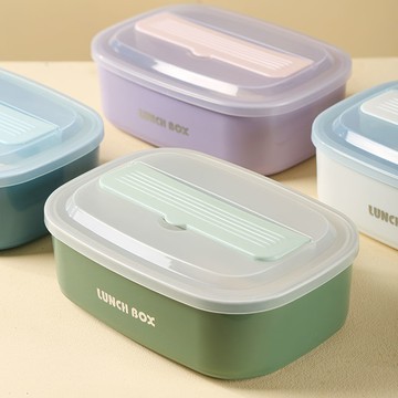 304不銹鋼飯盒食品級飯盒帶蓋上班族微波爐專用簡易防燙打飯餐盒 m7122