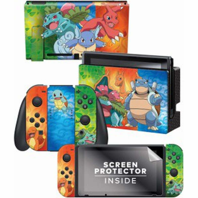 任天堂ライセンス商品 コントローラーギア Nintendo Switch スイッチ スキンシール スクリーンプロテクターセット ポケモン 通販 Lineポイント最大1 0 Get Lineショッピング
