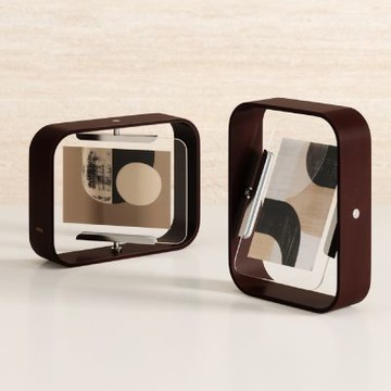 《Umbra》Bellwood木紋旋轉相框-褐棕4x6吋-- 照片框