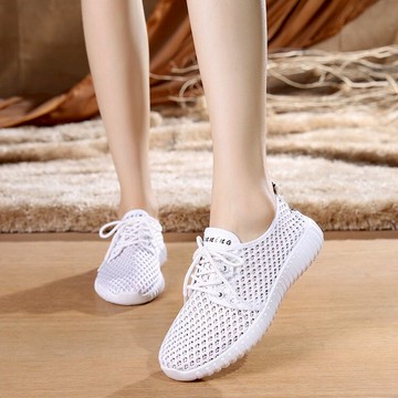 新款老北京布鞋女鞋網鞋休閑跑步鞋透氣布面鞋韓版平底