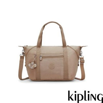 Kipling 淺棕褐色手提側背包-ART