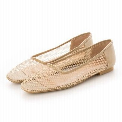 ミオ ノティス mio notis メッシュフラットパンプス （ベージュ）