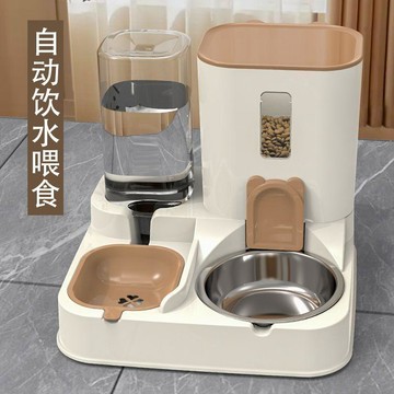 💕新款臻選+99免運🚚寵物自動餵食器貓碗狗碗貓咪飯碗飲水一體機貓咪飯盆狗狗寵物用品