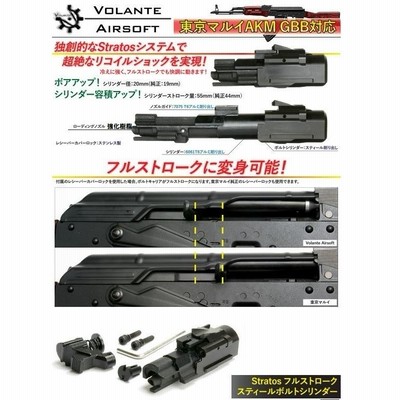 VOLANTE AIRSOFT スチール製 フルストロークボルトセット 東京マルイ AKM GBB用 | LINEブランドカタログ