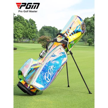 韓版PGM高爾夫球包女士標準支架包炫彩亮皮球桿包 透明防水golf包