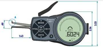 卡規 內卡規 工業用卡規 精密五金器具供應德國kroeplin數顯外徑卡規L105