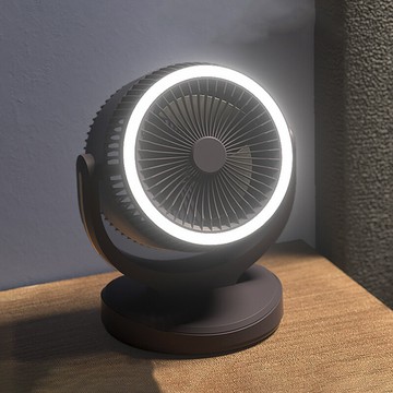 自帶夜燈無極調光 夜燈循環扇 循環扇 小夜燈風扇 usb充電風扇 角度調整風扇 桌面風扇