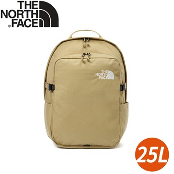 【The North Face 25L 大容量休閒後背包《卡其》】8B1Z/電腦包/登山包/通勤背包/肩背包/攻頂包