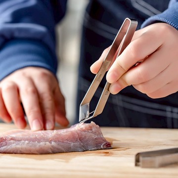 不銹鋼拔刺器豬毛夾魚骨鑷子雞毛鴨毛拔毛器廚房去毛器拔毛夾子