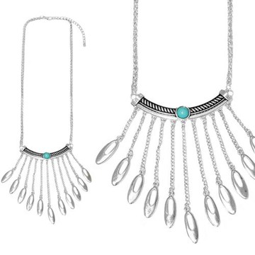 摩達客-個性藍寶石流蘇項鍊