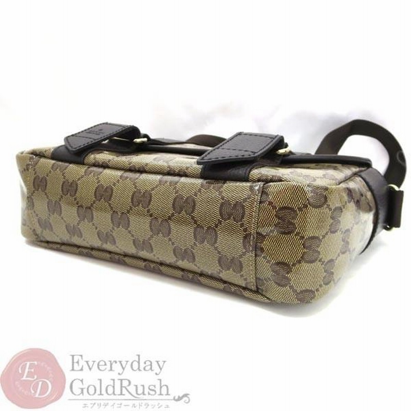 GUCCI グッチ ＧＧクリスタル ショルダー メッセンジャーバッグ GG 新品同様 グッチ GGクリスタル メッセンジャーバッグ