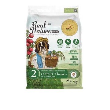 REAL POWER 瑞威寵糧全犬2號 森林燉雞 腸胃健康配方2kg (犬糧/狗飼料/犬飼料)