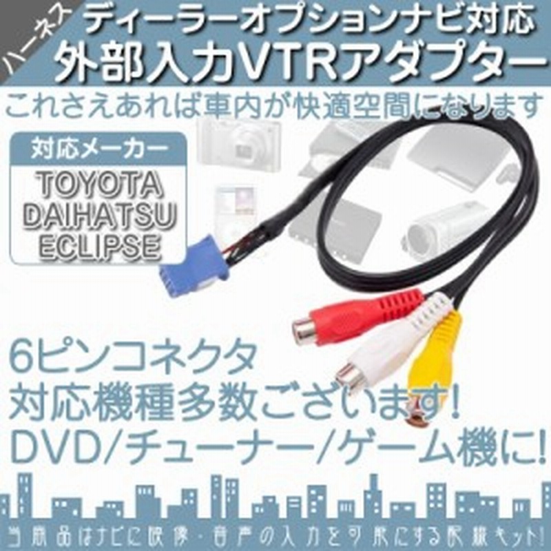 トヨタ純正 ナビ対応 Toyota カーナビ ディーラーオプションナビ Vtrアダプタ 外部入力ケーブ 通販 Lineポイント最大1 0 Get Lineショッピング