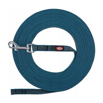 Trixie 寵物用品 防滑訓練長繩-汽油藍 S–M: 15 m/15 mm (TX197892)