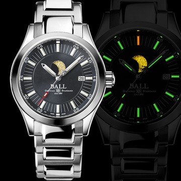 BALL 波爾錶  Engineer II Moon Phase 月相機械腕錶(NM2282C-S-GY)灰/41mm