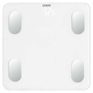 SAMPO 聲寶 健康管理藍芽體重計  白色  1個  BF-Z2306BL-W