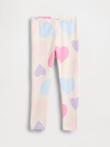 女幼童裝 小熊刺繡印花鬆緊運動褲-米白色