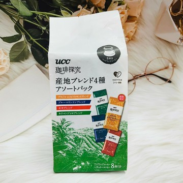日本 UCC 珈琲探究 濾泡咖啡 濾掛咖啡 產地咖啡  限定 綜合四種 （8gX8包）