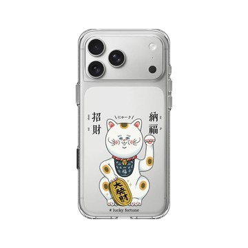 iPhone 17 Pro Max Clear Case（相機按鈕） 透明 - 保羅先生 Mr.Paul - 招財納福貓