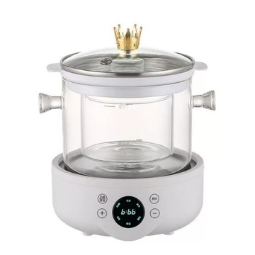 便利生活小物 110V熱水壺 定時電爐三件套 加厚高硼矽玻璃  24H 預約恆溫防乾燒斷電 家用辦公室小型多功能烹煮套組