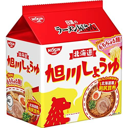 日清食品 日清のラーメン屋さん 旭川しょうゆ 5食パック インスタント袋麺 445g×6個