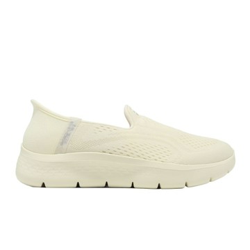 Skechers Go Walk Flex 健走鞋 寬楦 Slip-Ins 女鞋 米白 輕量 124848WOWHT