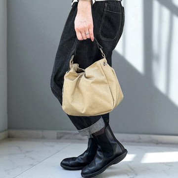 BALON mini 米色 x 黑色 CORDURA® 撥水尼龍材質包款