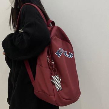 LIKEJON書包女大學生設計感復古日系初中高中韓版大容量雙肩背包